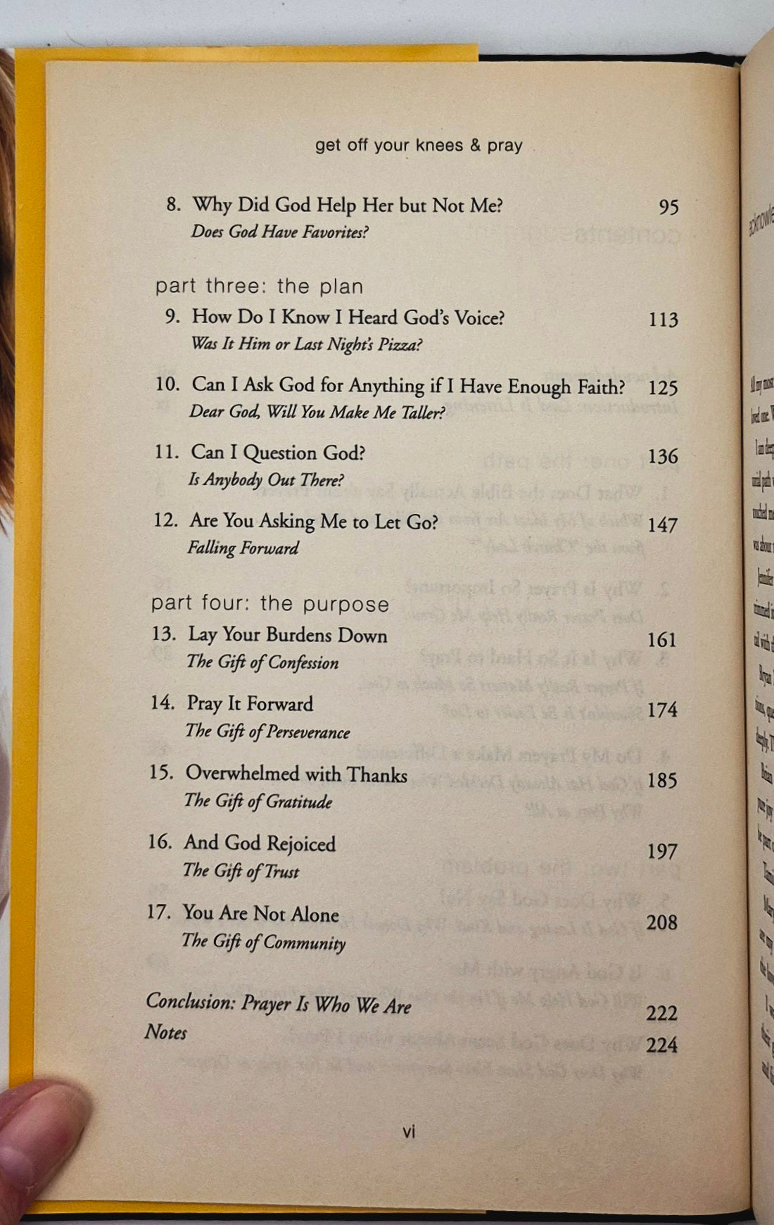 Get Off Your Knees & Pray by Sheila Walsh (Very Good, 2008, HC, 225 pgs, Thomas Nelson)