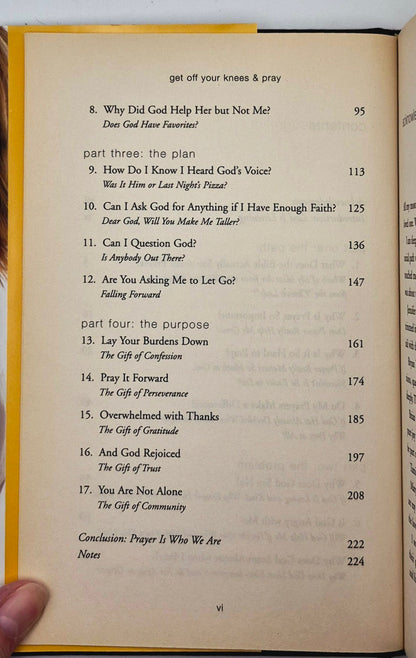 Get Off Your Knees & Pray by Sheila Walsh (Very Good, 2008, HC, 225 pgs, Thomas Nelson)