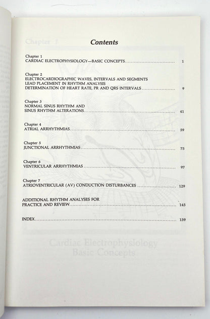 Interpretation of Arrhythmias: A Self-Study Program by Emanuel Stein (Very good, 1988, Pbk, 160 pgs, Lea & Febiger)