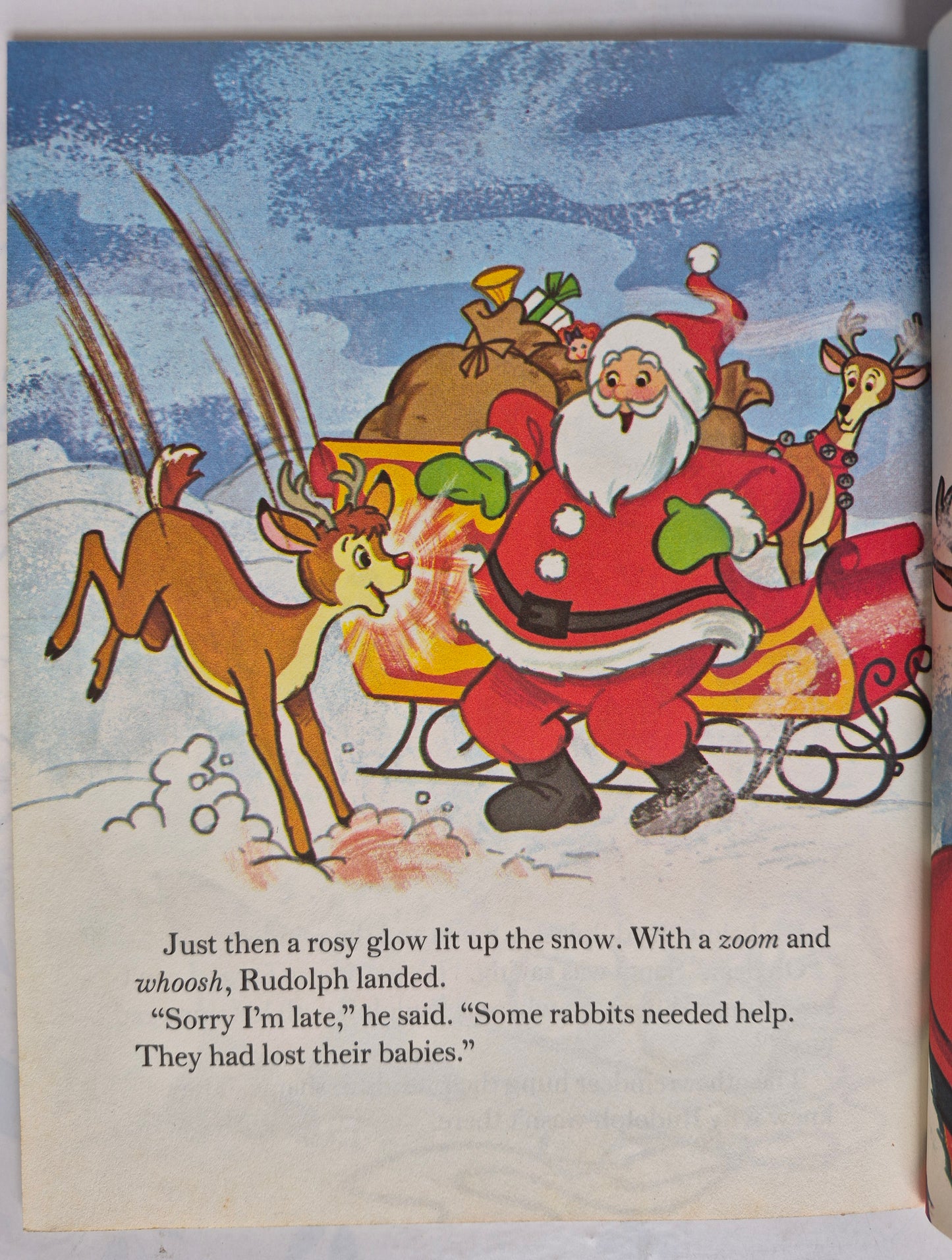 Rudolph the Red-Nosed Reindeer Shines Again by Robert L. May (Very good, 1982, HC, 24 pgs, Golden Books)