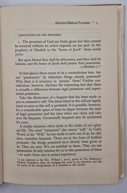 From Everlasting to Everlasting: Prayers and Promises Selected from the Bible by Florence M. Taylor (Very good, 1973, HC, 178 pgs,