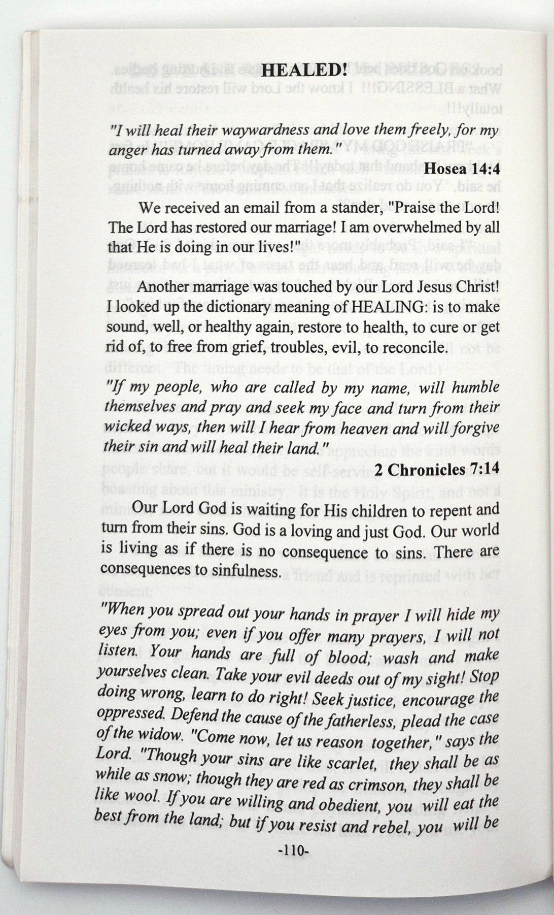 The Spiritual Journey Toward a Healed Marriage by Charlyne Steinkamp (Very Good, 2002, Pbk, 135 pgs, Rejoice Ministries)