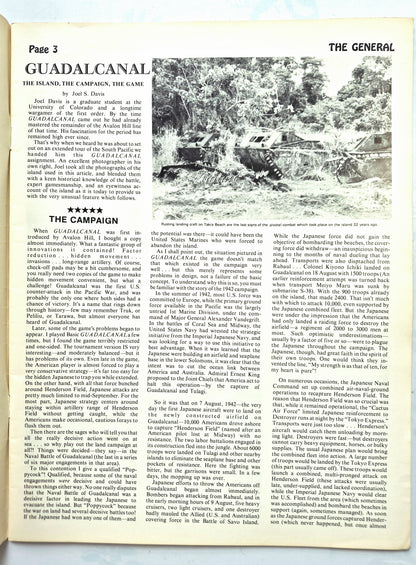 The Avalon Hill General Mar-Apr 1974 Vol. 10 No 6 Guadalcanal: The Campaign, the Island, the Game