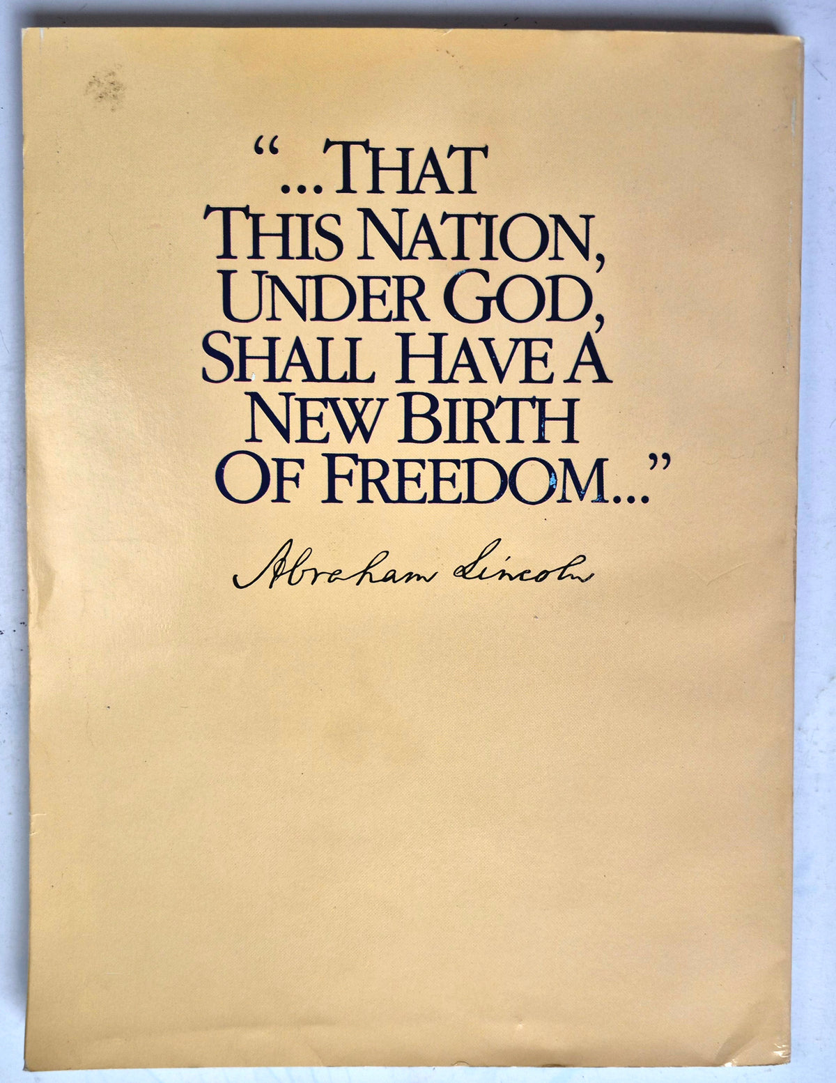 The Rebirth of America by Arthur S. DeMoss Foundation (Very good, 1986, Pbk, 265 pgs, First Edition)