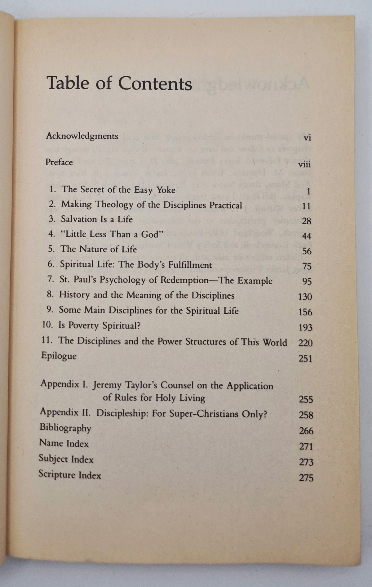 The Spirit of the Disciplines: Understanding How God Changes Lives by Dallas Willard (Good, 1990, Pbk, 272 pgs, HarperSanFrancisco)