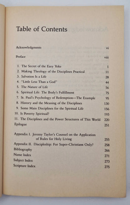 The Spirit of the Disciplines: Understanding How God Changes Lives by Dallas Willard (Good, 1990, Pbk, 272 pgs, HarperSanFrancisco)