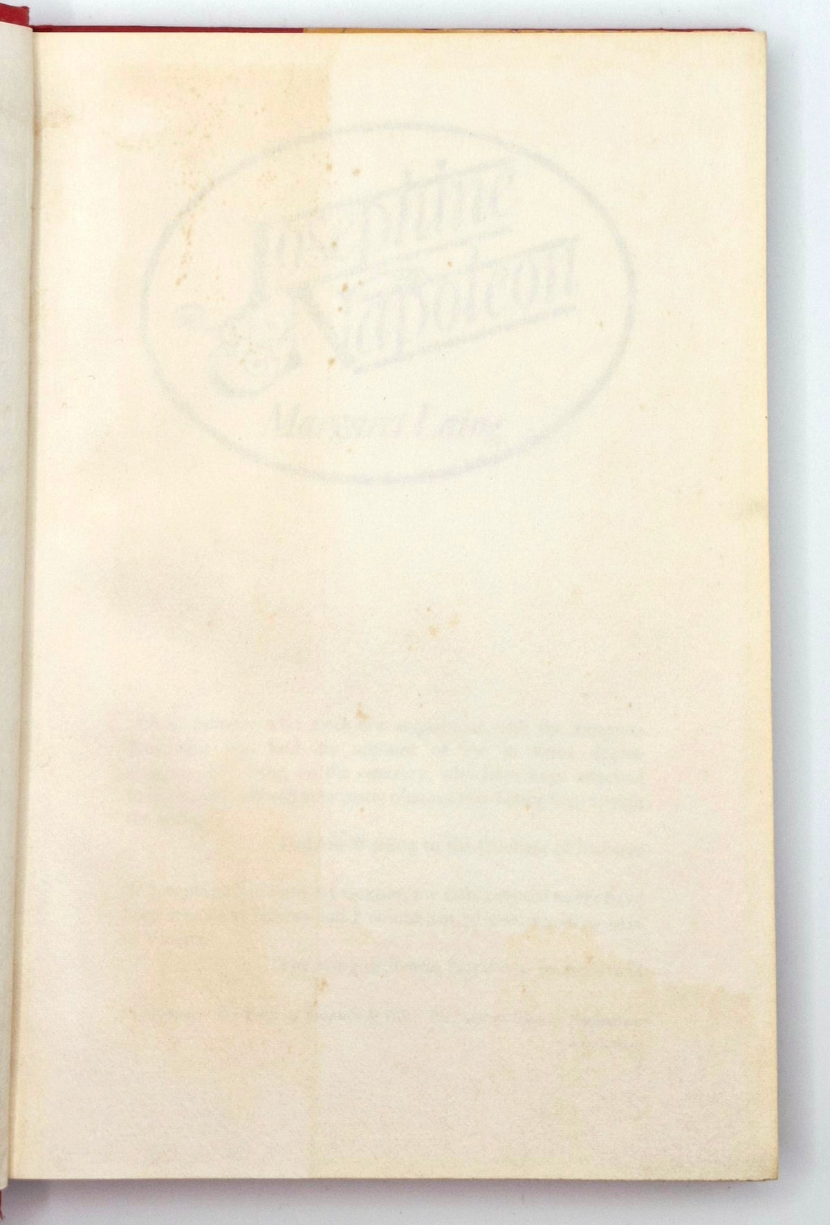 Josephine & Napoleon by Margaret Laing (Good, 1974, HC, 196 pages, Mason/Charter Publishers)