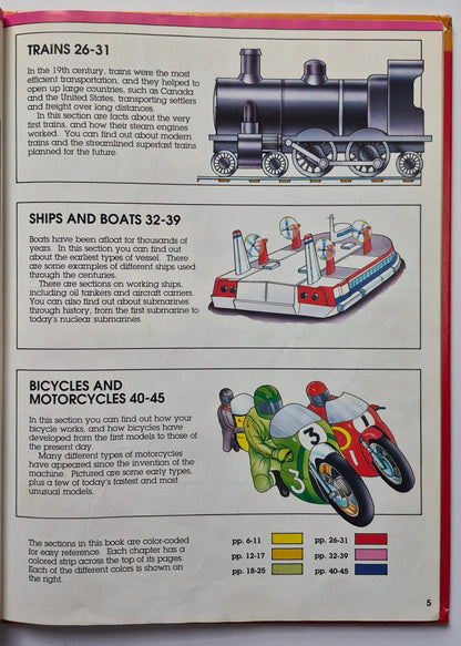Fact Finder: Transportation by P. Mellett; J. Miles; C. Novis (Good, 1989, HC, 48 pgs, Garth Stevens)