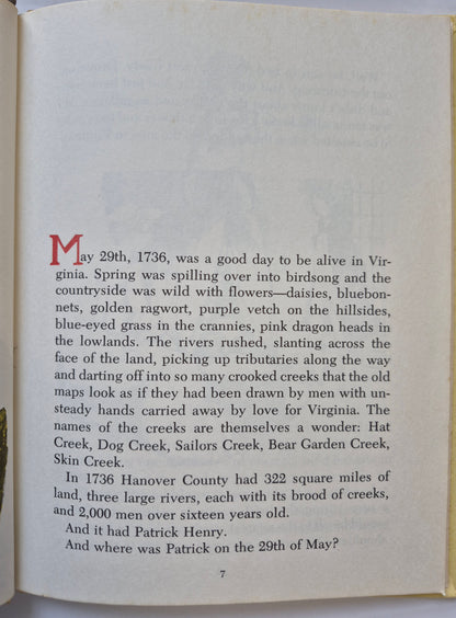 Where Was Patrick Henry on the 29th of May? by Jean Fritz (Very good, 1975, HC, 48 pgs, Coward, McCann & Geoghegan)