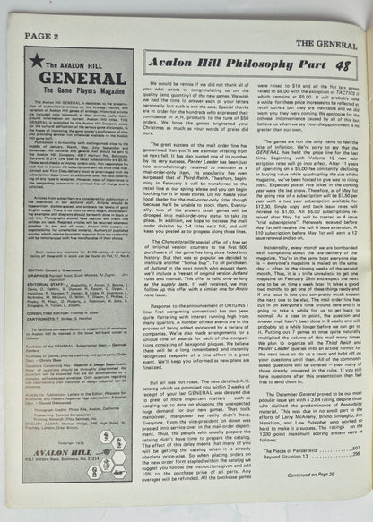 The Avalon Hill General Jan-Feb 1975 Vol. 11, No. 5 Waterloo: The 1704 Version