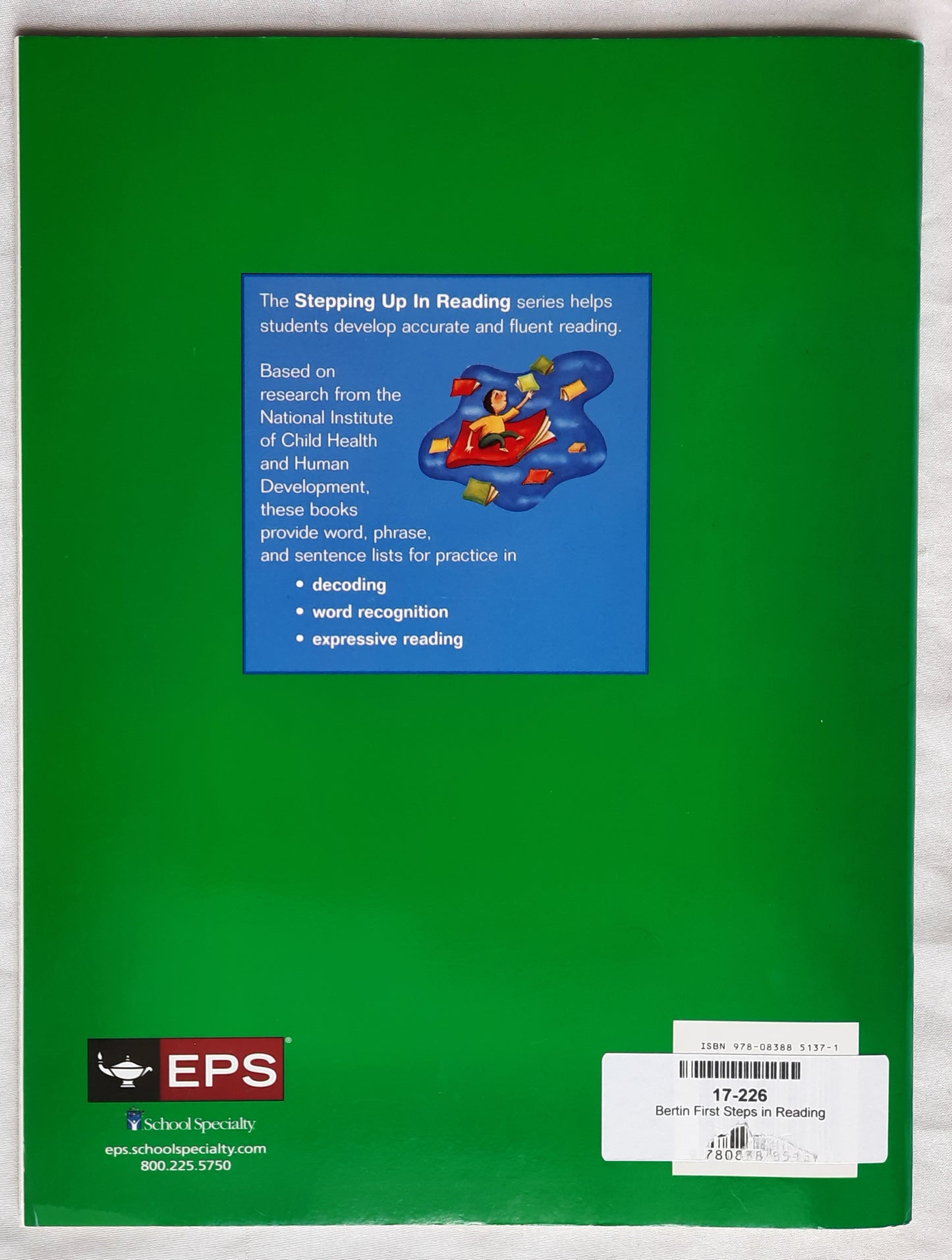 First Steps in Reading by Phyllis Bertin (New, 2001, Pbk, Educators Pub.)