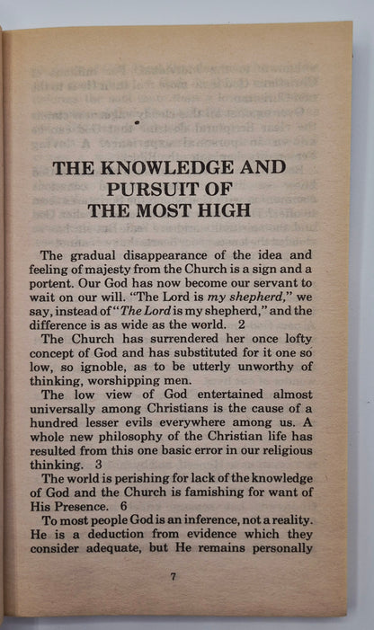 Gems from Tozer by A. W. Tozer (Very good, 1979, Pbk, 96 pgs, Christian Pub.)