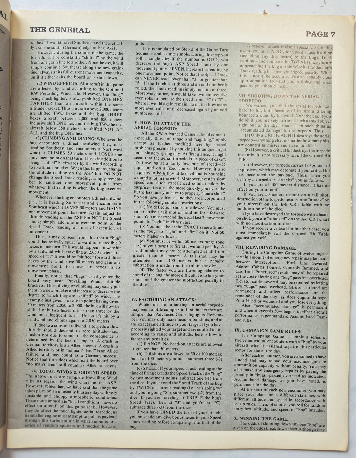 The Avalon Hill General Mar-Apr 1975 Vol. 11, No. 6 Richthofen's War...A Fun Game