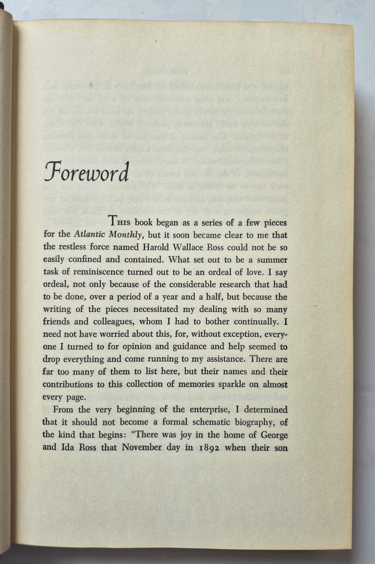 The Years with Ross by James Thurber (Good, 1959, HC, 310 pgs, Little Brown & Co.)