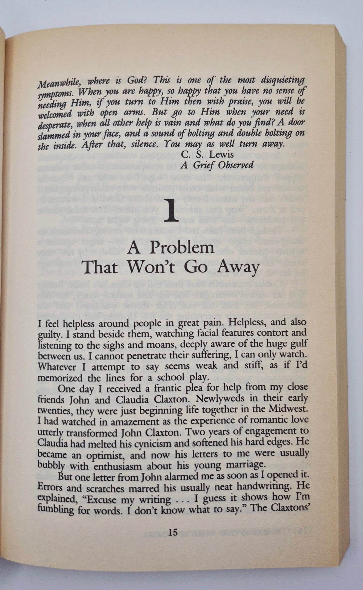 Where Is God When It Hurts? by Philip Yancey (Good, 1990, Pbk, 285 pgs, Zondervan)