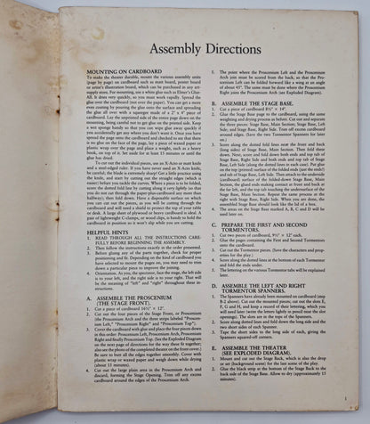 Cut & Assemble a Toy Theater: Peter Pan (A Complete Production in Full Color) by Tom Tierney (Acceptable, 1983, Pbk, Dover)