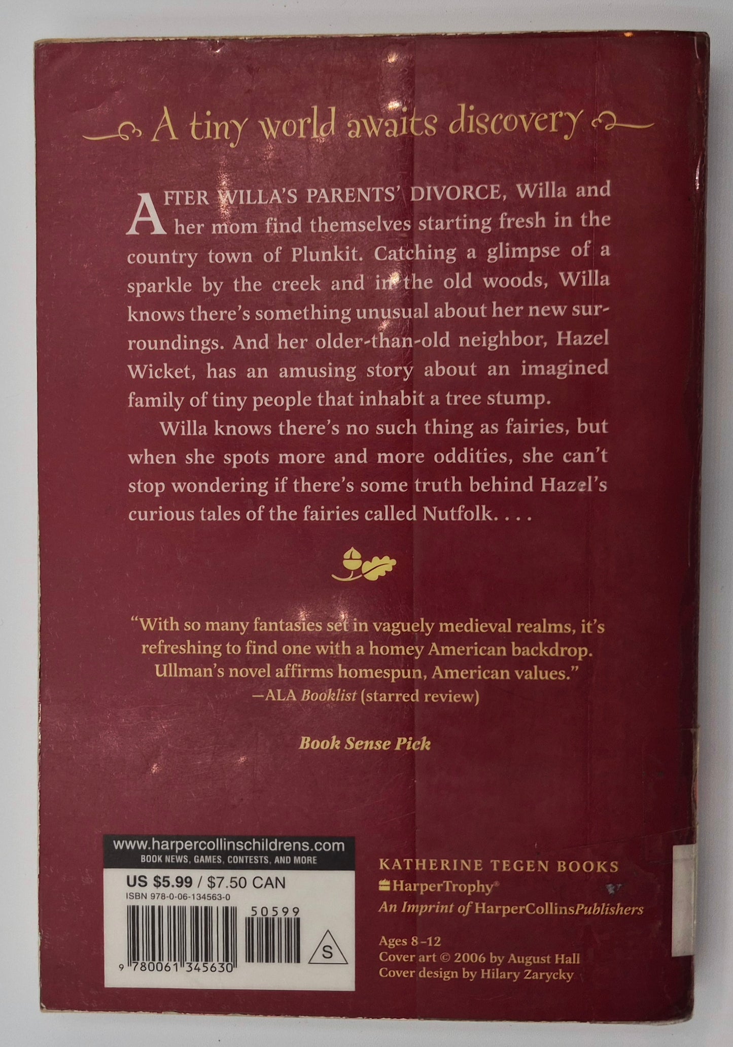 The Fairies of Nutfolk Wood by Barb Bentler Ullman (Good, 2006, Pbk, 243 pgs, Katherine Tegen)