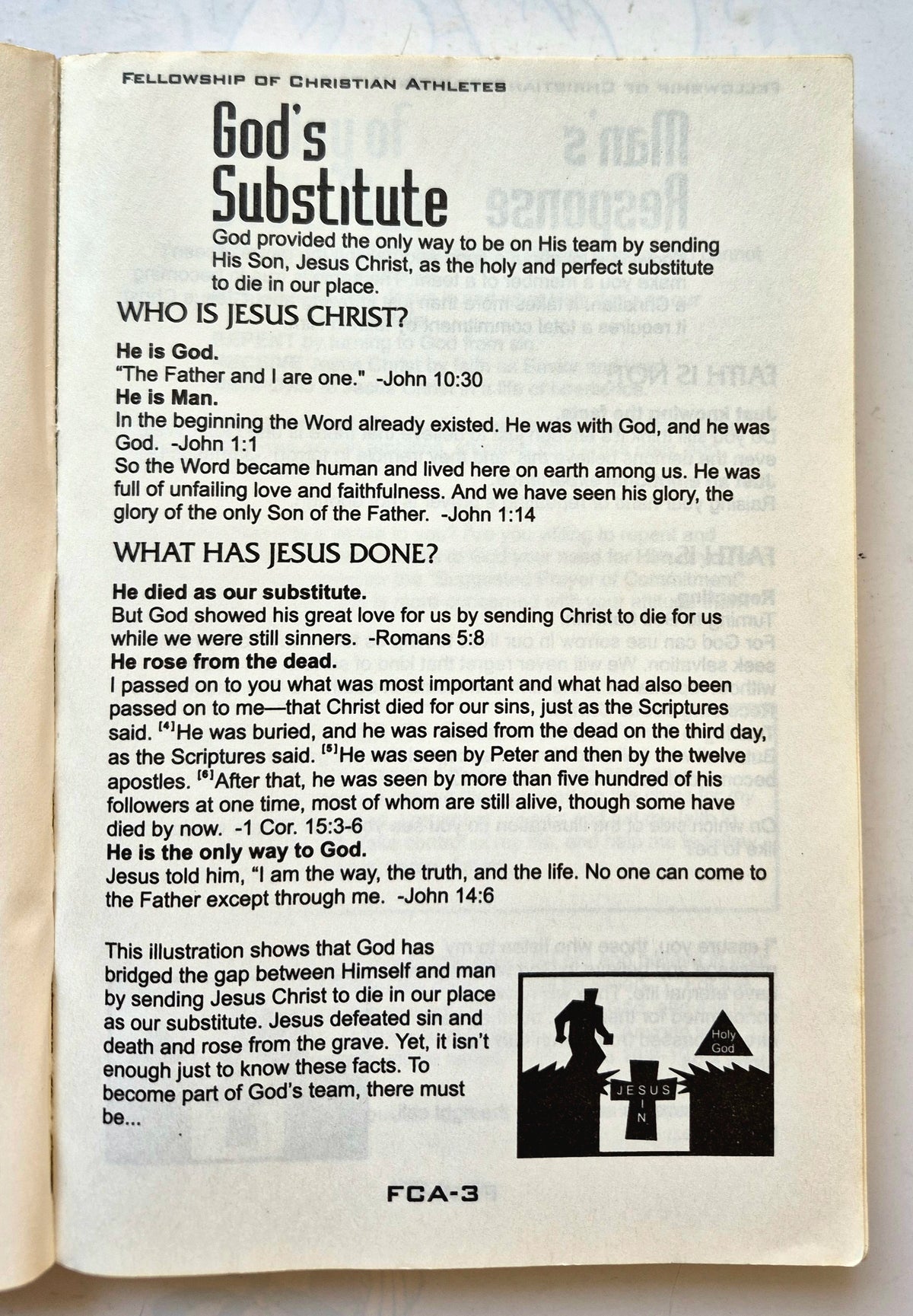 NLT God's Game Plan Fellowship of Christian Athletes New Testament (Good, Pbk, 350 pgs)
