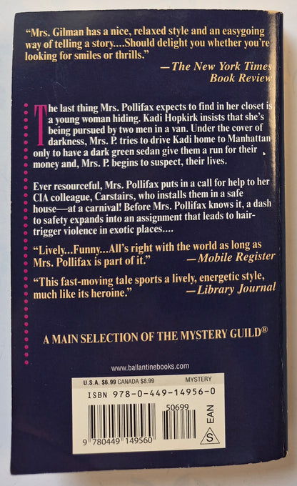 Mrs. Polifax Pursued #11 by Dorothy Gilman - Very Good, 1996, Pbk, 232 pgs, Ballantine Books