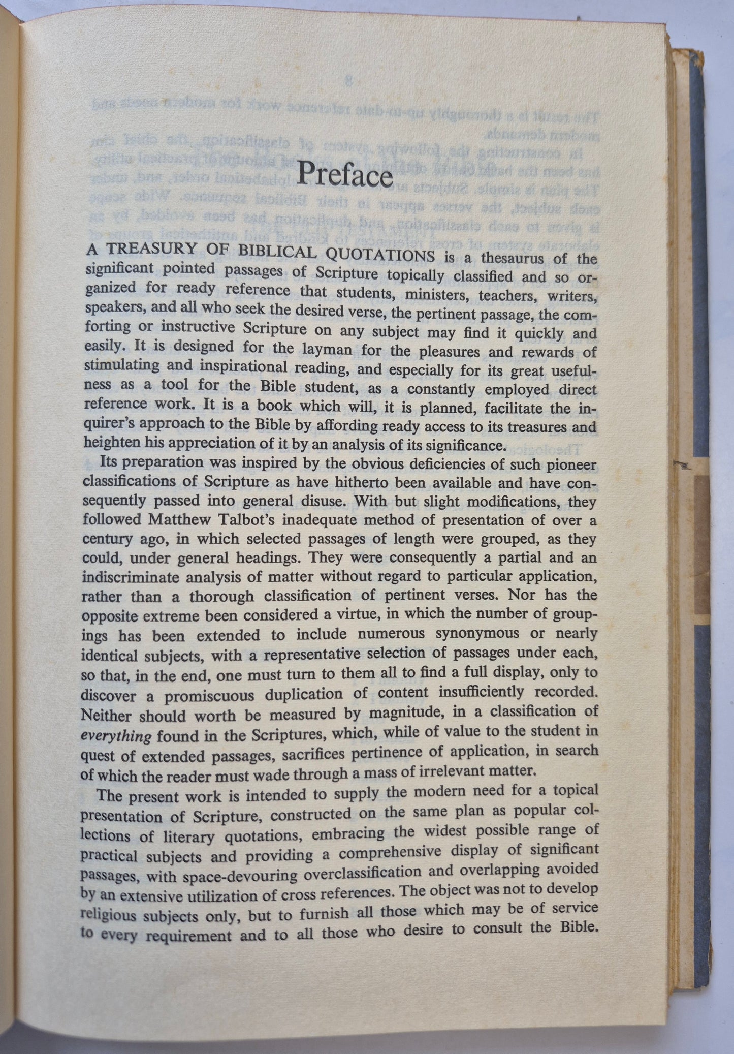 A Treasury of Biblical Quotations edited by Lester V. Berry -Good, 1953, HC, 264 pgs, Doubleday & Co.