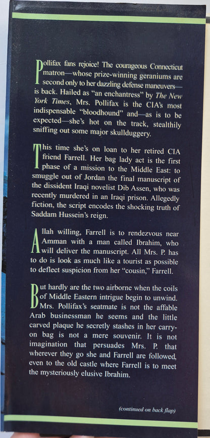 Mrs. Pollifax, Innocent Tourist by Dorothy Gilman -Very good, 1997, HC, 203 pgs, Ballantine Books