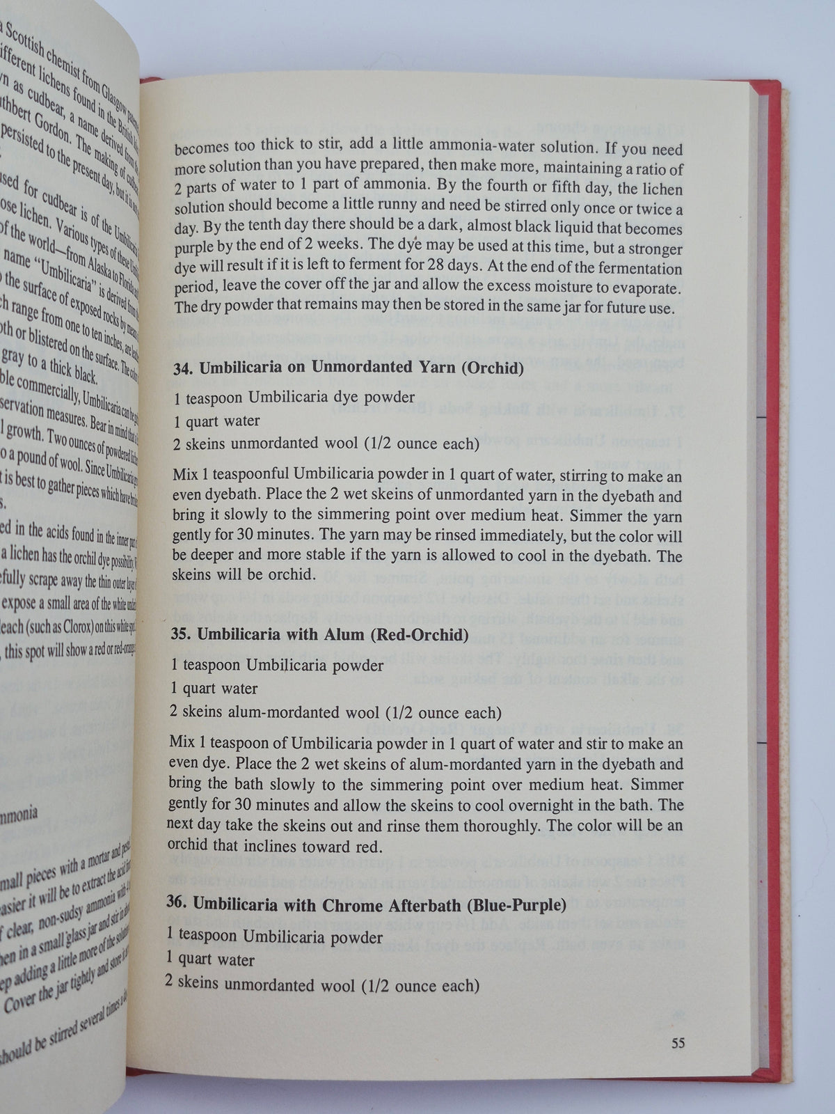 Ancient Dyes for Modern Weavers: 125 Recipes for Dyeing Yarns and Fabrics by Palmy Weigle (Very good, 1974, HC, 128 pgs, Watson-Guptill Pub.)