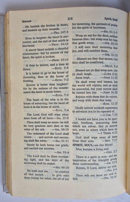 A Treasury of Biblical Quotations edited by Lester V. Berry -Good, 1953, HC, 264 pgs, Doubleday & Co.