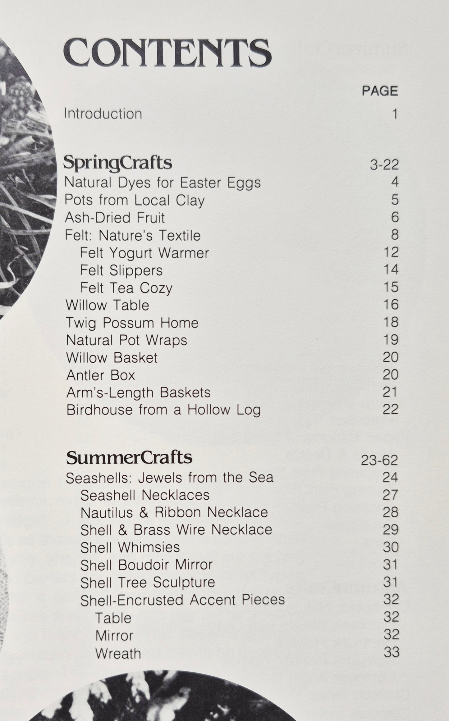 NatureCrafts: Seasonal Project from Natural Materials by Mary Elizabeth Johnson; Katherine Pearson (Very good, 1980, HC, 154 pgs, Oxmoor House)