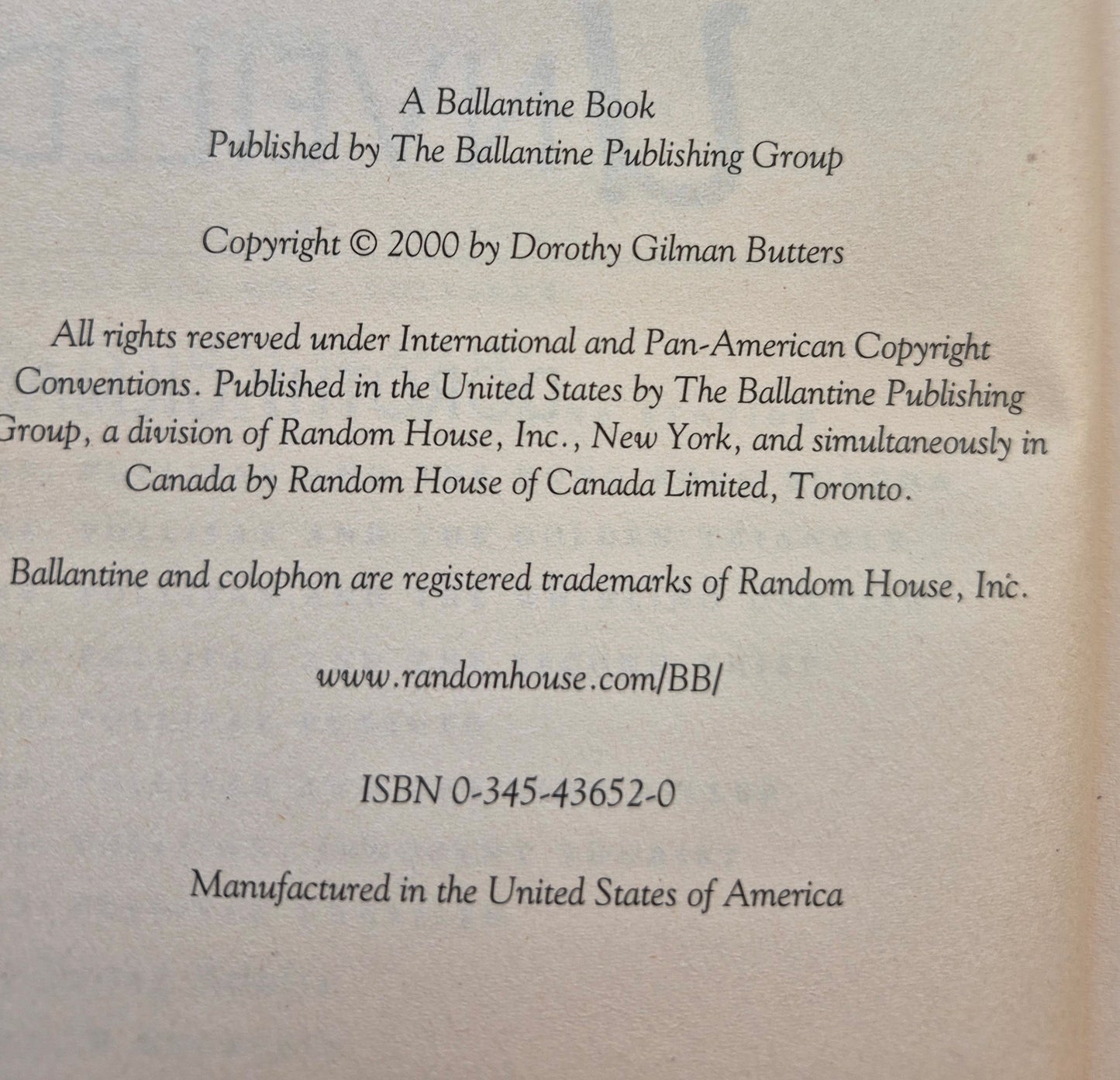 Mrs. Pollifax Unveiled #14 by Dorothy Gilman -Very good, 2000, HC, 195 pgs, Ballantine Books