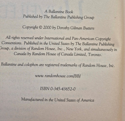 Mrs. Pollifax Unveiled #14 by Dorothy Gilman -Very good, 2000, HC, 195 pgs, Ballantine Books