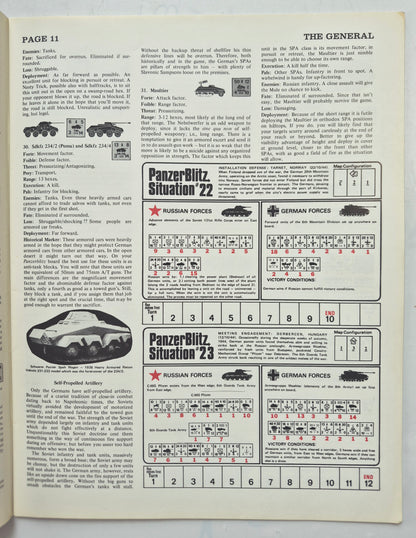 The Avalon Hill General Nov-Dec 1974 Vol. 11, No. 4 The Pieces of Panzerblitz