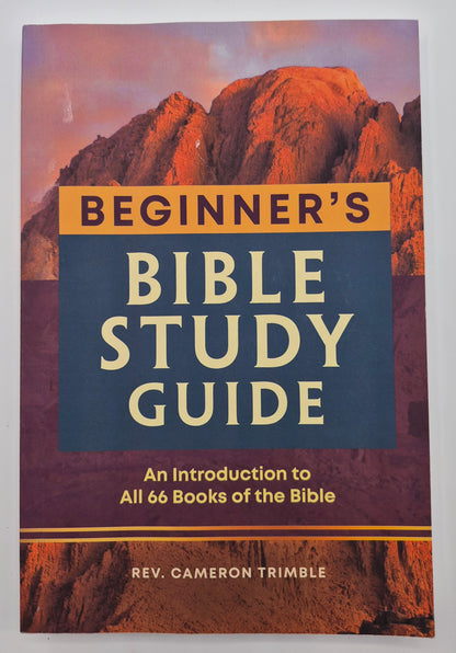 Beginner's Bible Study Guide: An Introduction to All 66 Books of the Bible by Rev. Cameron Trimble (Very good, 2022, Pbk, 148 pgs, RockRidge Press)