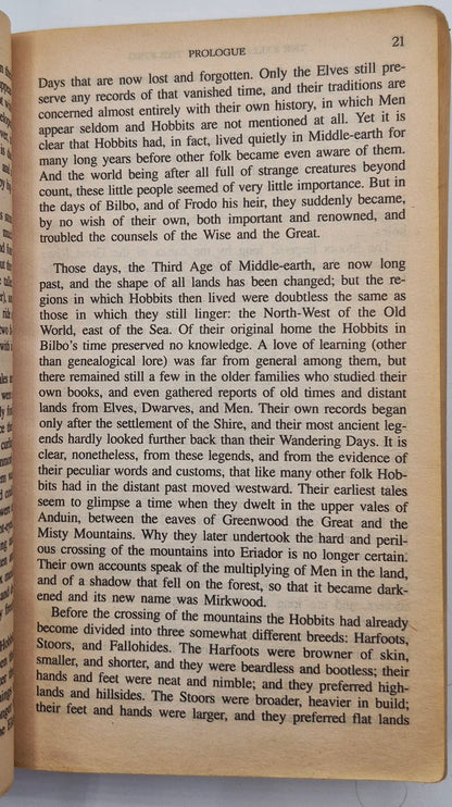 The Lord of the Rings: The Fellowship of the Ring by J.R.R. Tolkien (Good, 1973, Pbk, 479 pgs, Ballantine Books)