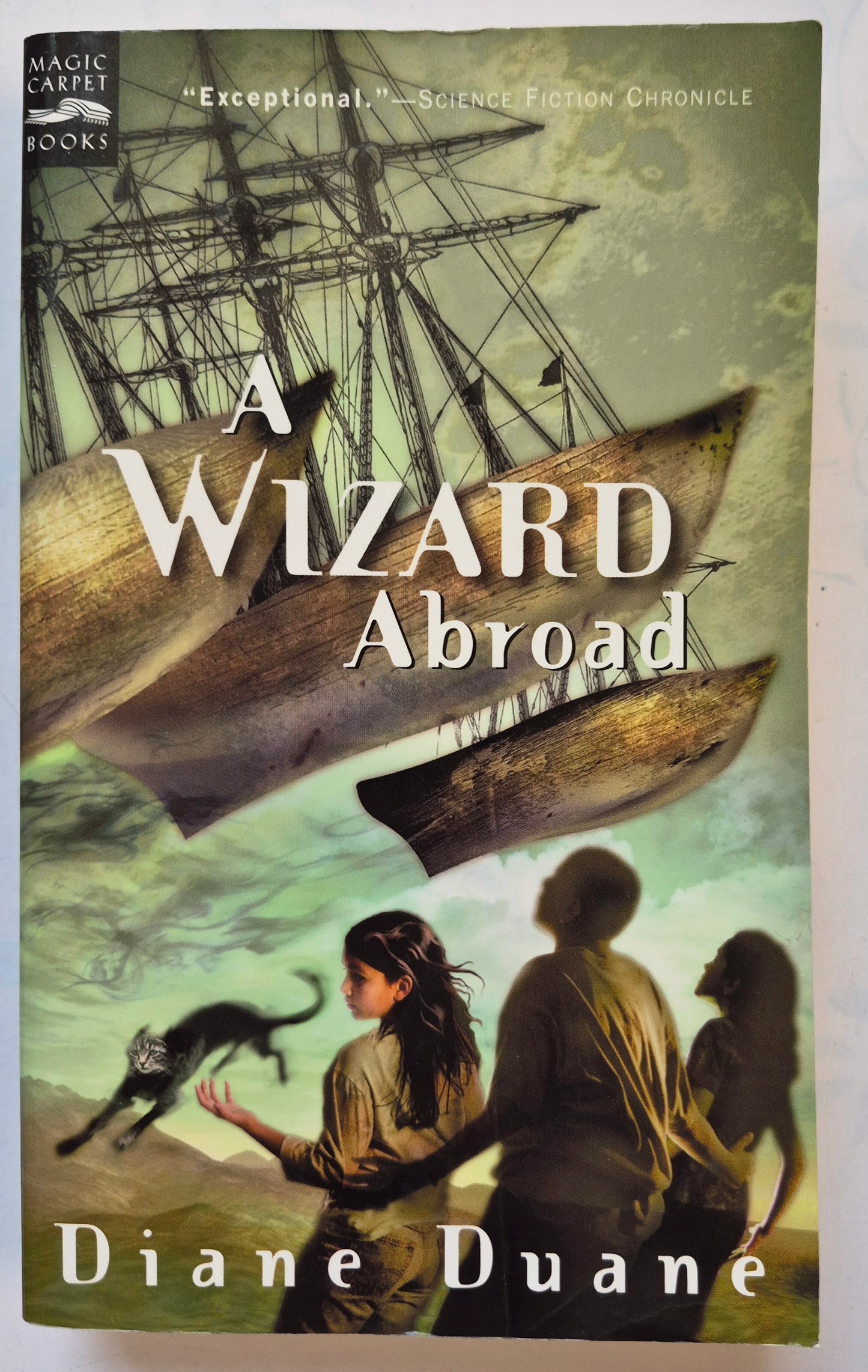 A Wizard Abroad #4 by Diane Duane -Very good, 2001, Pbk, 356 pgs, Magic Carpet Books