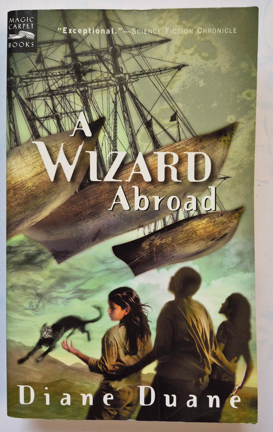 A Wizard Abroad #4 by Diane Duane -Very good, 2001, Pbk, 356 pgs, Magic Carpet Books