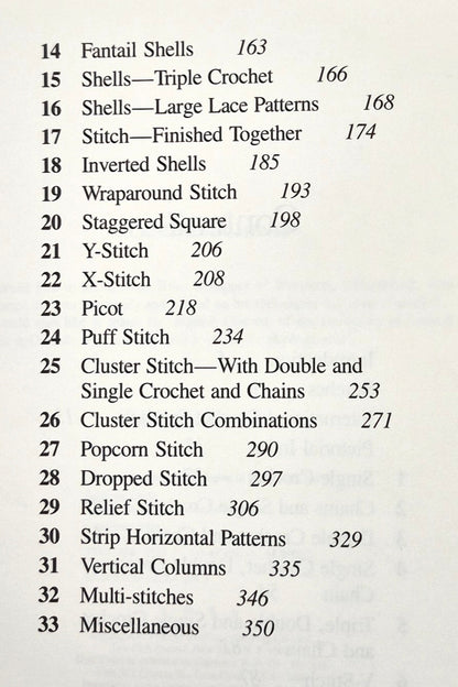 Encyclopedia of Crochet Patterns, Stitches and Designs by Doris M. Smith (Very good, 1988, Pbk, 240 pgs, FC&A Pub)