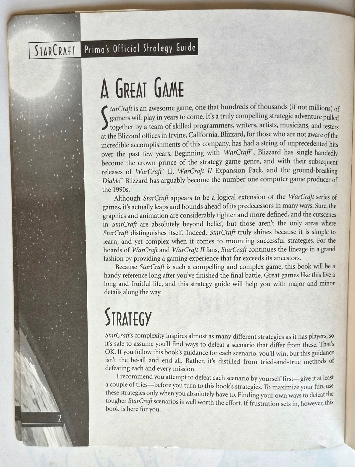 StarCraft Prima's Official Strategy Guide by Bart Farkas (Good, 1998, Pbk, 246 pgs, Prima Games)