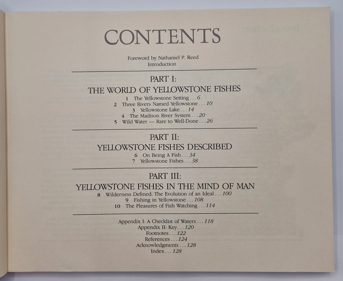 Freshwater Wilderness: Yellowstone Fishes & Their World by John D. Varley; Paul Schullery (Very good, 1983, Pbk, 133 pgs, The Yellowstone Library)