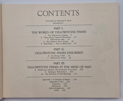 Freshwater Wilderness: Yellowstone Fishes & Their World by John D. Varley; Paul Schullery (Very good, 1983, Pbk, 133 pgs, The Yellowstone Library)