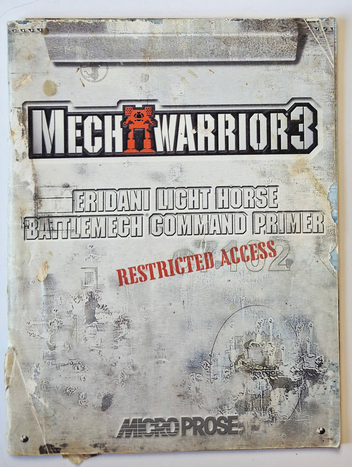 MechWarriors3 Eridani Light Horse Battlemech Command Primer PC Game Booklet (Good, 1999, Pbk, 66 pgs, Hasbro)