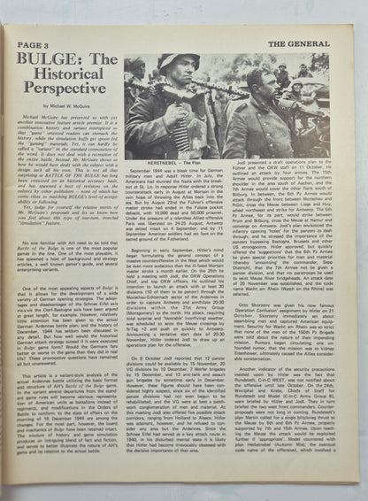 The Avalon Hill General Sep-Oct Vol. 11, No. 3 Bulge: The Historical Perspective