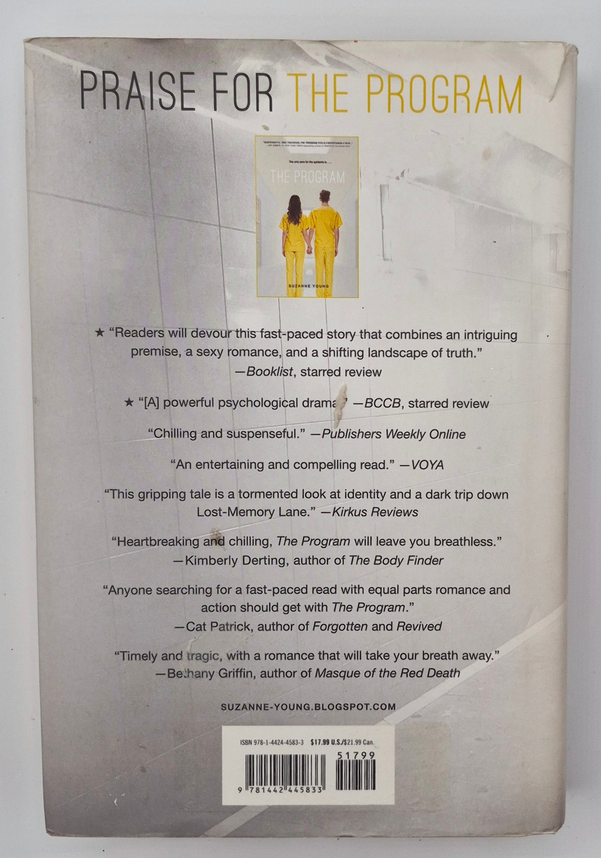 The Treatment by Suzanne Young (The Program #2, Very good, 2014, HC, 344 pgs, Simon Pulse)