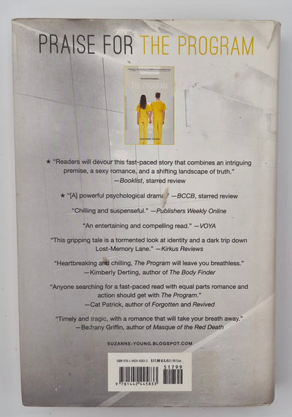 The Treatment by Suzanne Young (The Program #2, Very good, 2014, HC, 344 pgs, Simon Pulse)