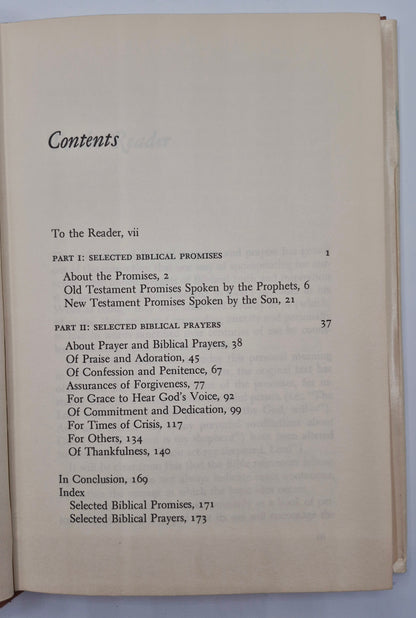 From Everlasting to Everlasting: Prayers and Promises Selected from the Bible by Florence M. Taylor (Very good, 1973, HC, 178 pgs,