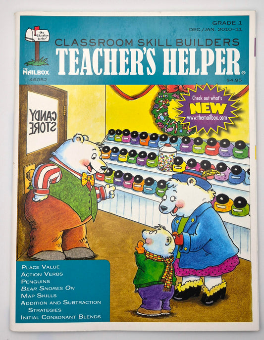 Classroom Skill Builders Teacher's Helper Grade 1 Dec/Jan 2010-11 (Very good, Pbk, 64 pgs, The Education Center)