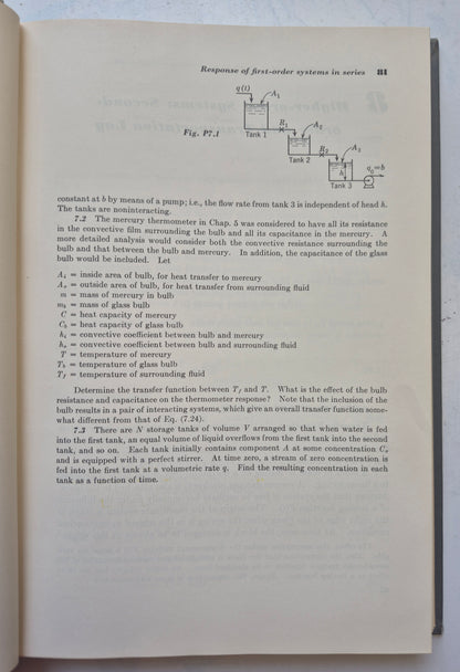 Chemical Engineering Series: Process Systems Analysis and Control by Donald R. Conghanowr; Lowell B. Koppel (Good, 1965, HC, 491 pgs, McGraw-Hill Inc. First Edition)