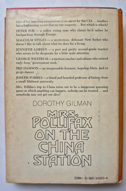 Mrs. Pollifax on the China Station #6 by Dorothy Gilman -Good, 1983, HC, 184 pgs, Doubleday & Co,