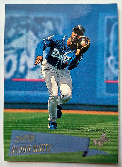 2000 Stadium Club Devon White Los Angeles Dodgers #106 Baseballkarte TOPPS