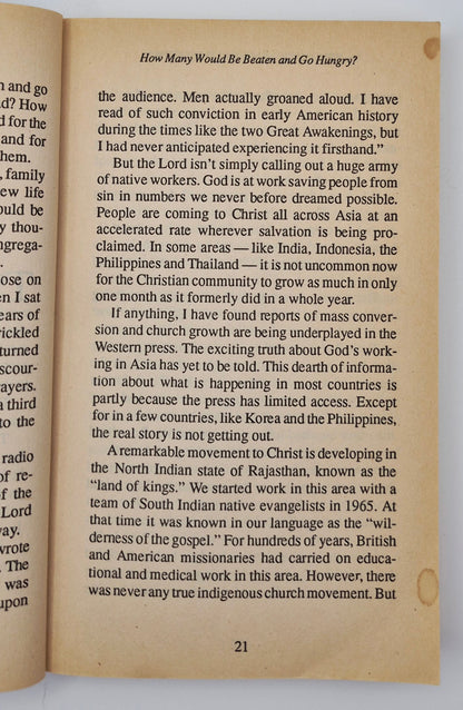 Revolution in World Missions by K. P. Yohannan (Good, 1995, Pbk, 287 pgs, Creation House)
