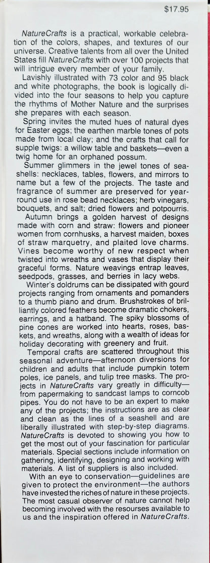 NatureCrafts: Seasonal Project from Natural Materials by Mary Elizabeth Johnson; Katherine Pearson (Very good, 1980, HC, 154 pgs, Oxmoor House)